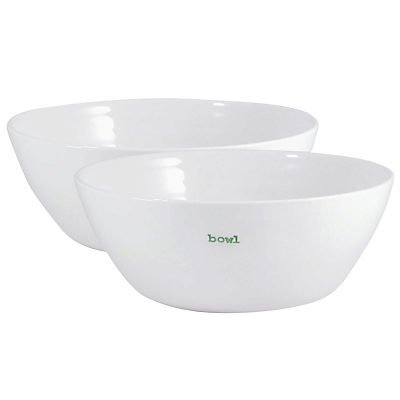 Keith Brymer Jones Word 'Bowl' Bowls, Set of 2